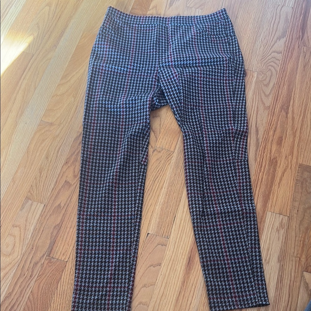 Houndstooth Patterned Pants